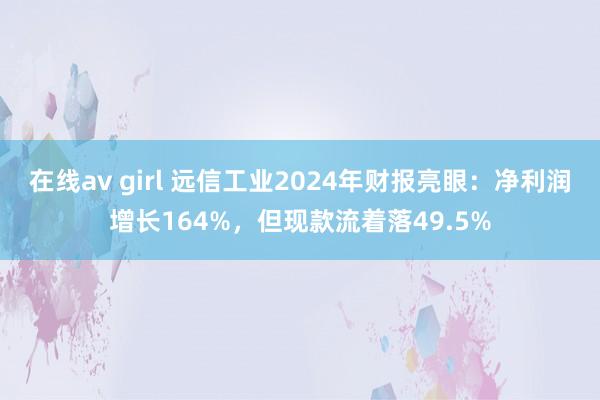 在线av girl 远信工业2024年财报亮眼：净利润增长164%，但现款流着落49.5%