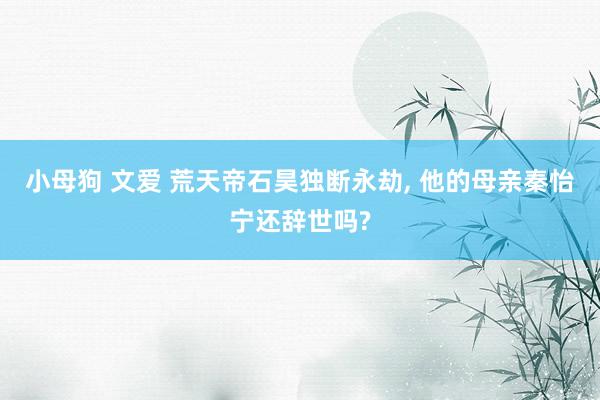 小母狗 文爱 荒天帝石昊独断永劫， 他的母亲秦怡宁还辞世吗?